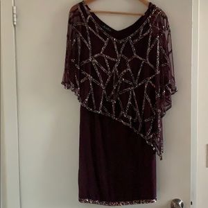 Purple cocktail dress
